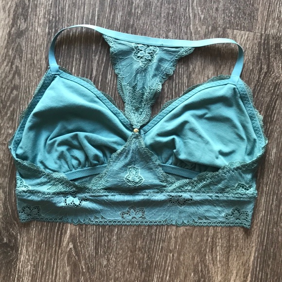 SOLD NWOT aerie Floral Lace Racer Back Bralette - Picture 2 of 10